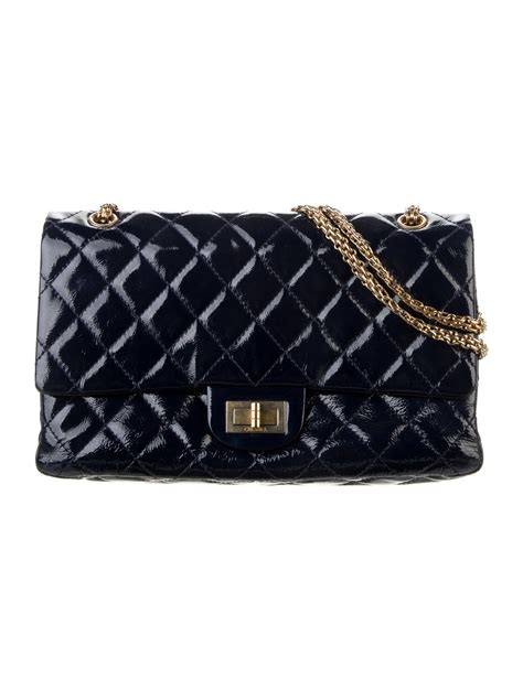 chanel 2013 blue patent|Chanel reissue flap bag.